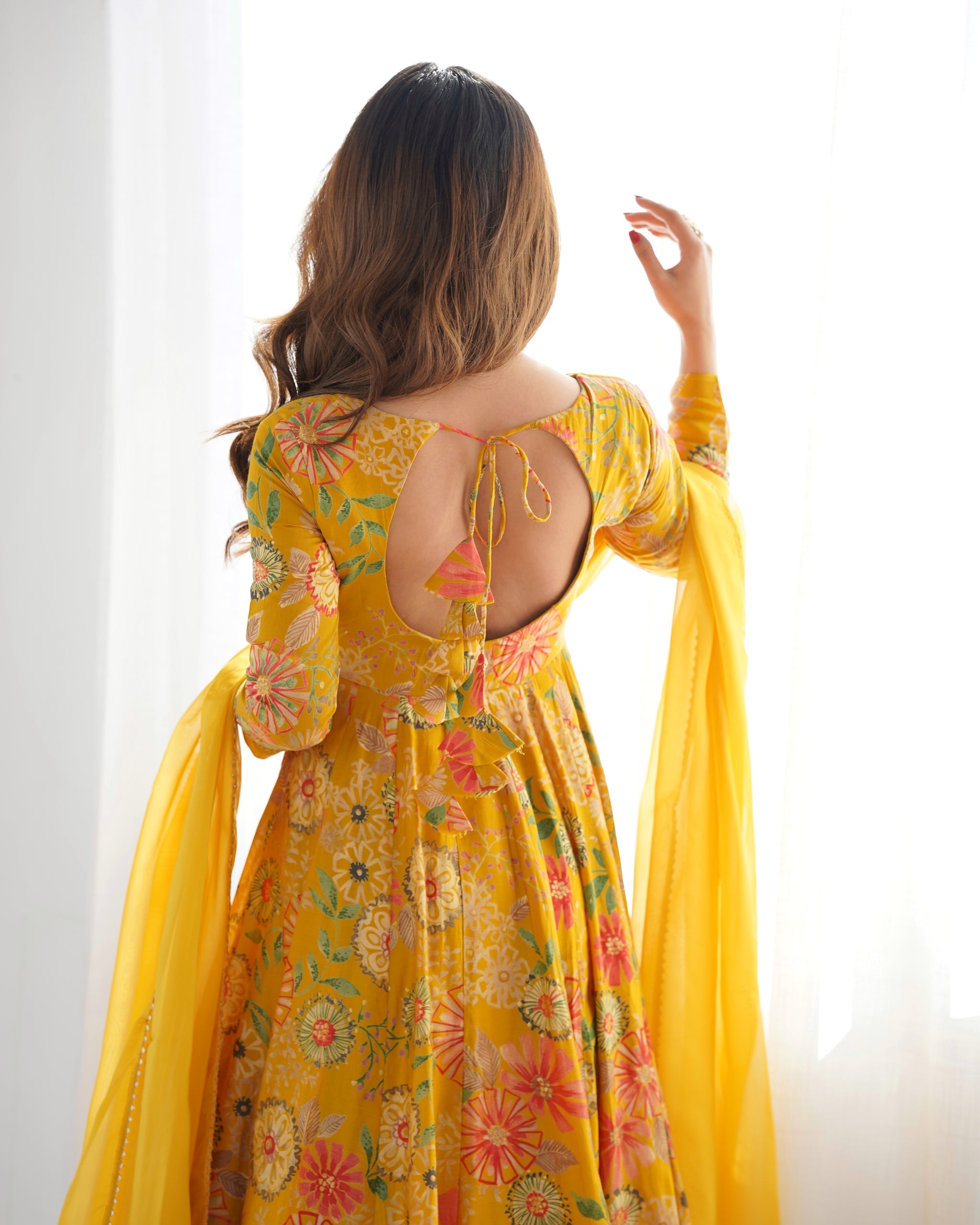 Beautiful Yellow Color Sarara Suits Dress For Girls