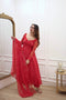 Amazing Pink Color Round Anarkali Flair Gown