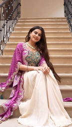 Jardoshi Work multi color Indo Western Designs