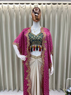 Jardoshi Work multi color Indo Western Designs