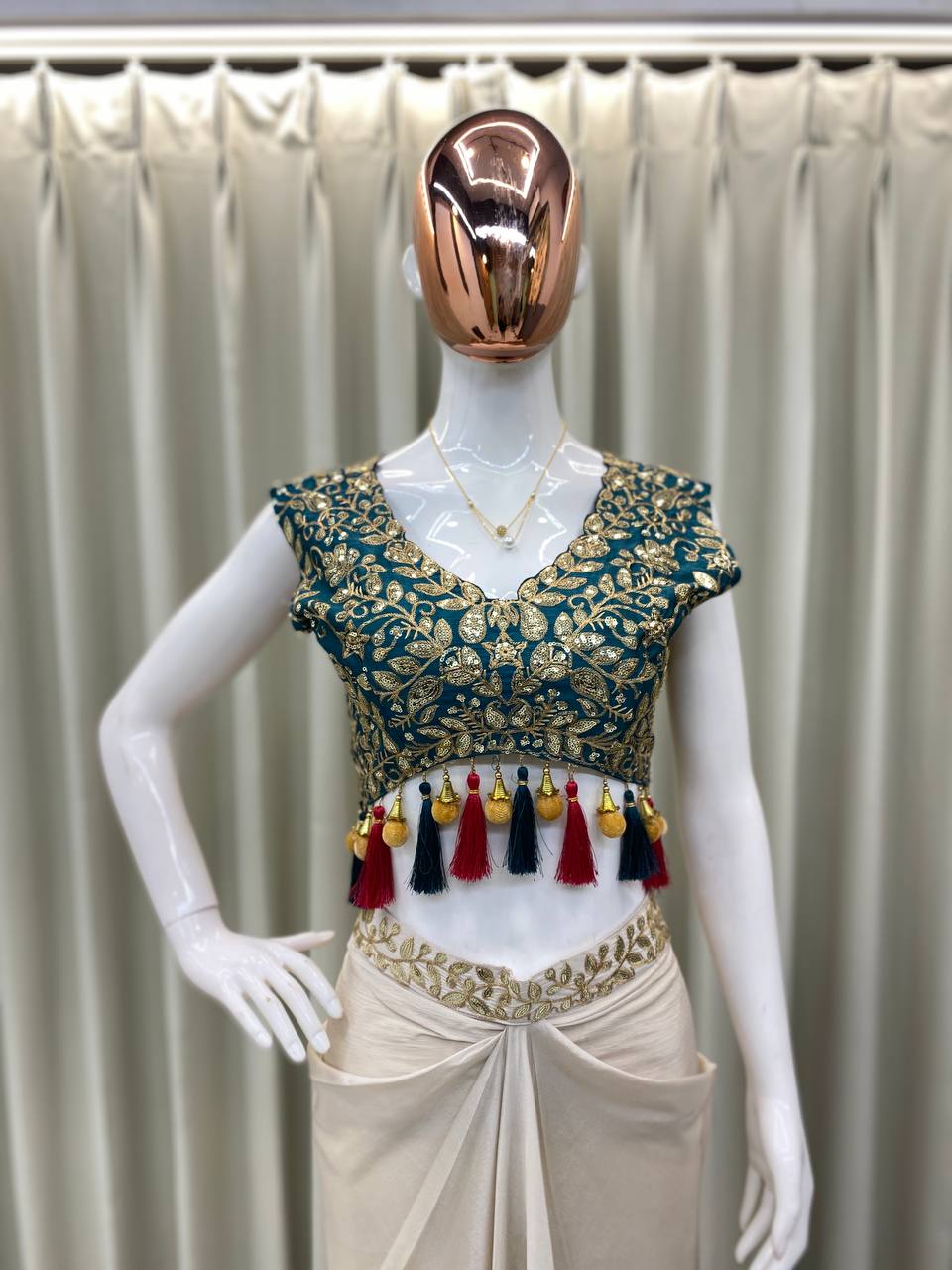 Jardoshi Work multi color Indo Western Designs