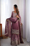 Appealing Multi Color Embroidery Work Kurti N Plazo Set
