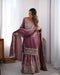 Appealing Multi Color Embroidery Work Kurti N Plazo Set