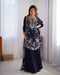 Alluring Blue Color Chikankari Anarkali Party Wear Dress