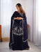 Alluring Blue Color Chikankari Anarkali Party Wear Dress