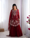 Admirable Maroon Color Designer Kurti N Sarara
