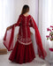 Admirable Maroon Color Designer Kurti N Sarara
