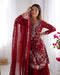 Admirable Maroon Color Designer Kurti N Sarara