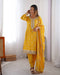 Admirable Yellow Color Designer Kurti N Palazzo Set