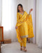 Admirable Yellow Color Designer Kurti N Palazzo Set