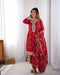 Adorning Red Color Designer Sarara N Kurti