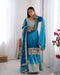 Multi Color Pure Georgette Silk Kurti Plazzo