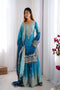 Beautiful Shining Multi Color Designer Sarara Dress