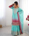Multi Colored Regular Wear Online Salwar Suits Designs