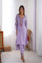 Purple Color Festival Wear Georgette Silk Salwar Suits
