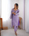 Purple Color Festival Wear Georgette Silk Salwar Suits