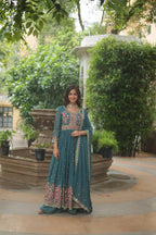 Majenta Color Anarkali Gown Low Rate Designs