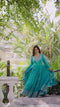 sky blue color Regular Wear Heavy Embroidery Work Pure Kurti Plazzo