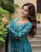 sky blue color Designer Straight Lowest Price Online Gown