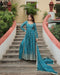 sky blue color Designer Straight Lowest Price Online Gown