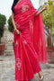 Party Wear Designer Ethnic Cotton Silk Fancy Gulabi Satin Saree SY 5929