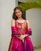 Attractive Multi Color Printed Gown For Girls